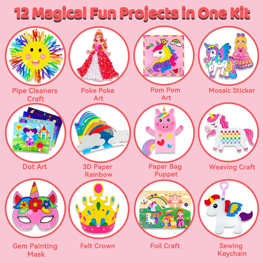 7july Unicorn Craft Kit accessories for colorful, mess-free crafting