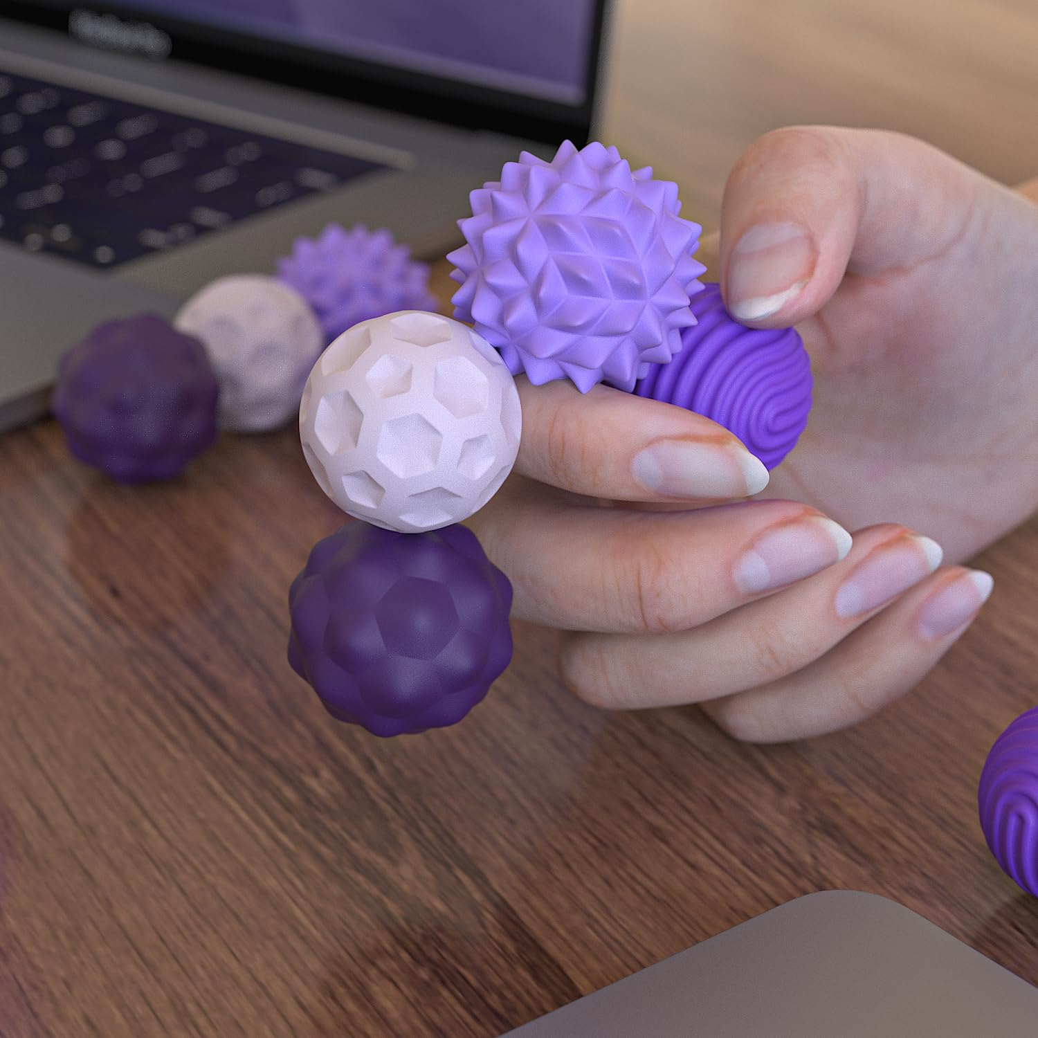 8 Pack Silicone Magnetic Fidget Balls come in gift-ready packaging for loved ones
