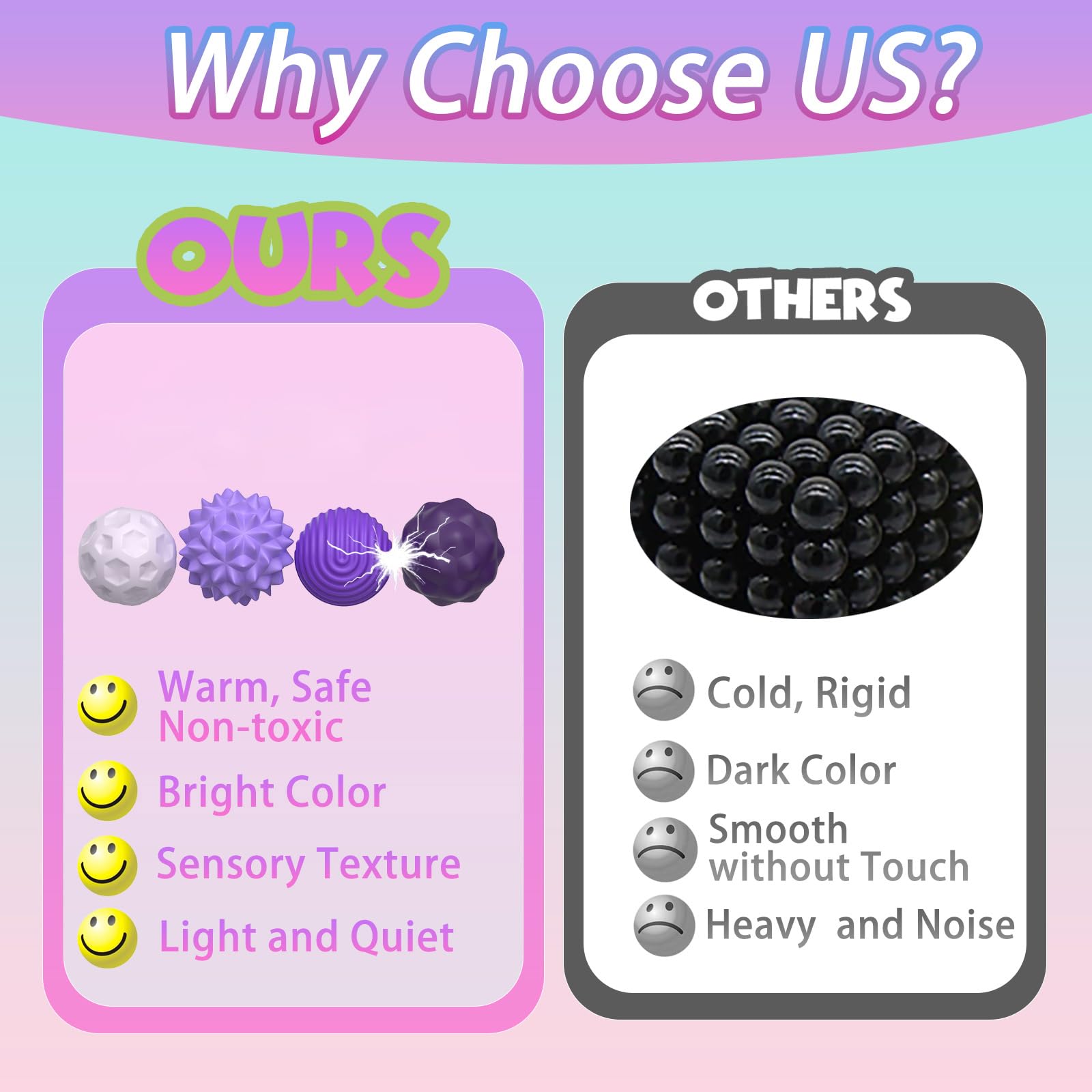 8 Pack Silicone Magnetic Fidget Balls feature embedded magnets for engaging interactions
