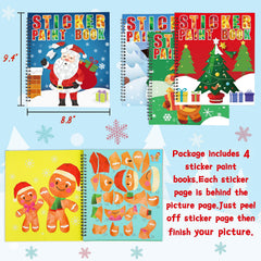 90shine Gnome page of the Christmas sticker paint book promotes storytelling.