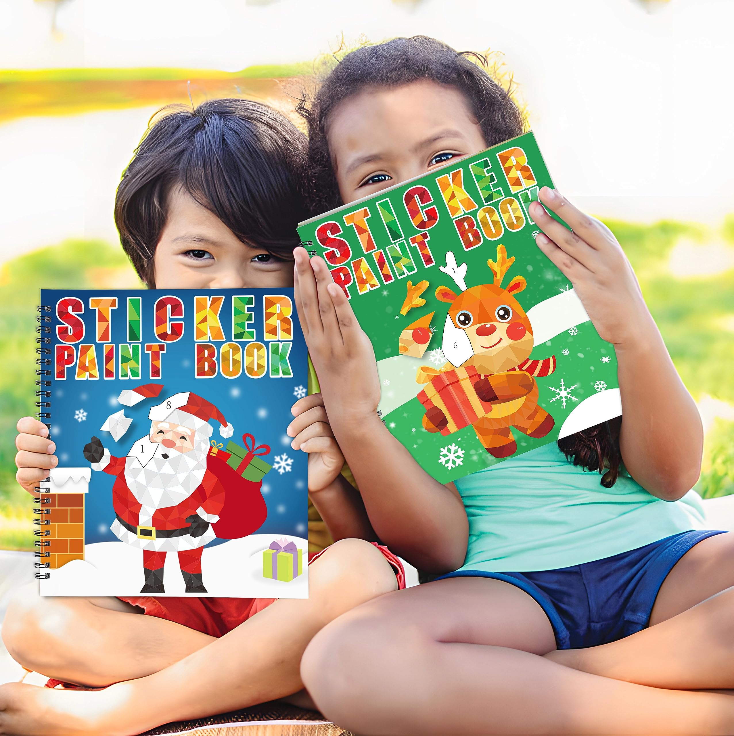 90shine Reindeer page enhances color matching and hand-eye coordination.