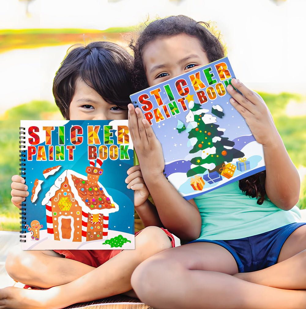 90shine wreath design sticker book adds ready-to-display holiday artwork.