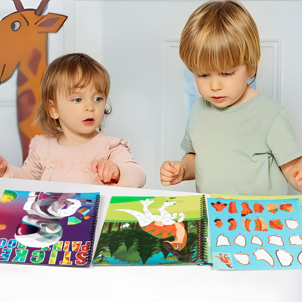 90shine peel-and-reposition stickers promote mess-free creative sessions.