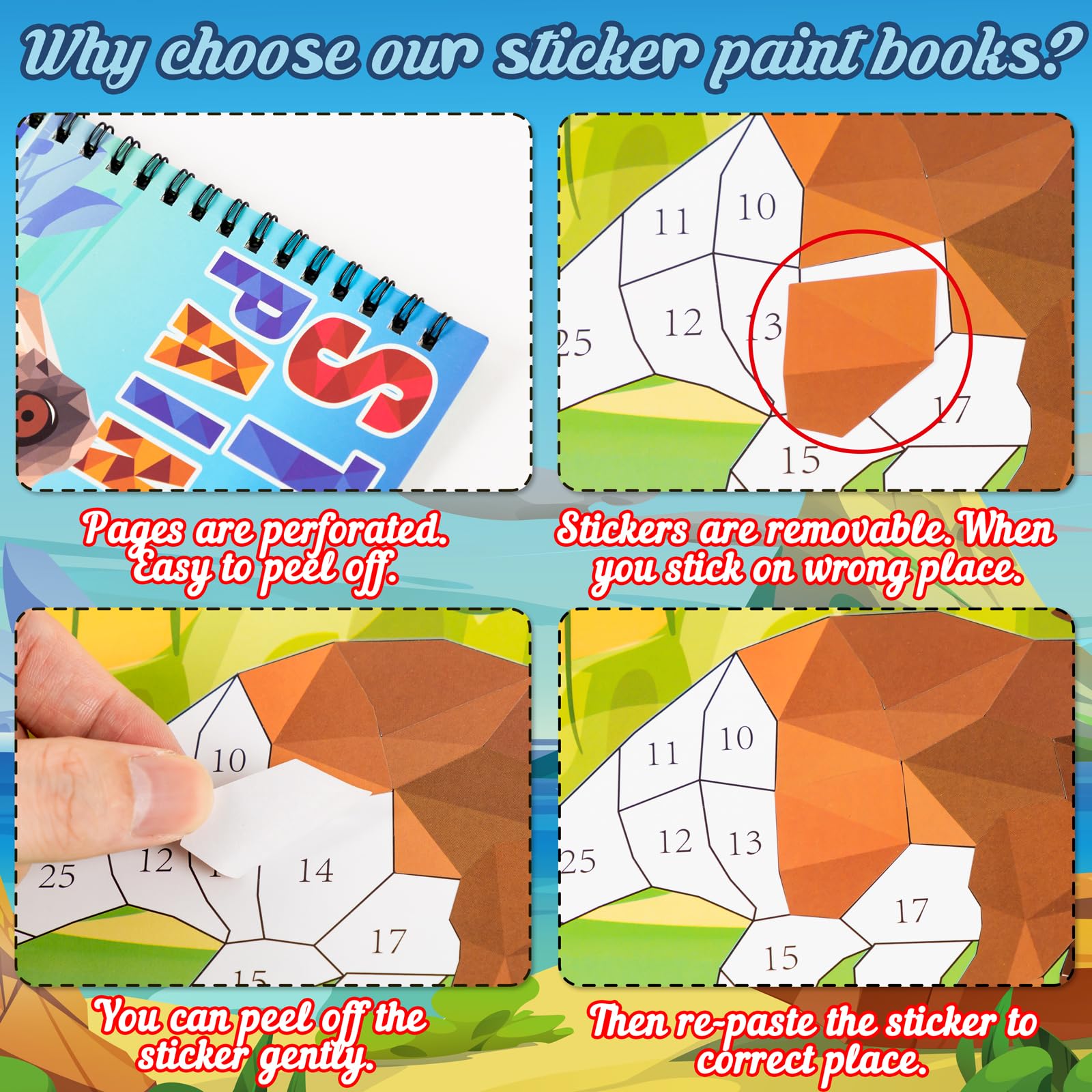 90shine perforated tear-out pages make it easy to display finished artwork.