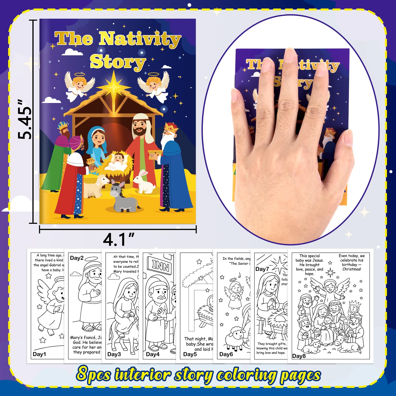 90shine ideal for religious events, perfect as Sunday School activities and party favors.