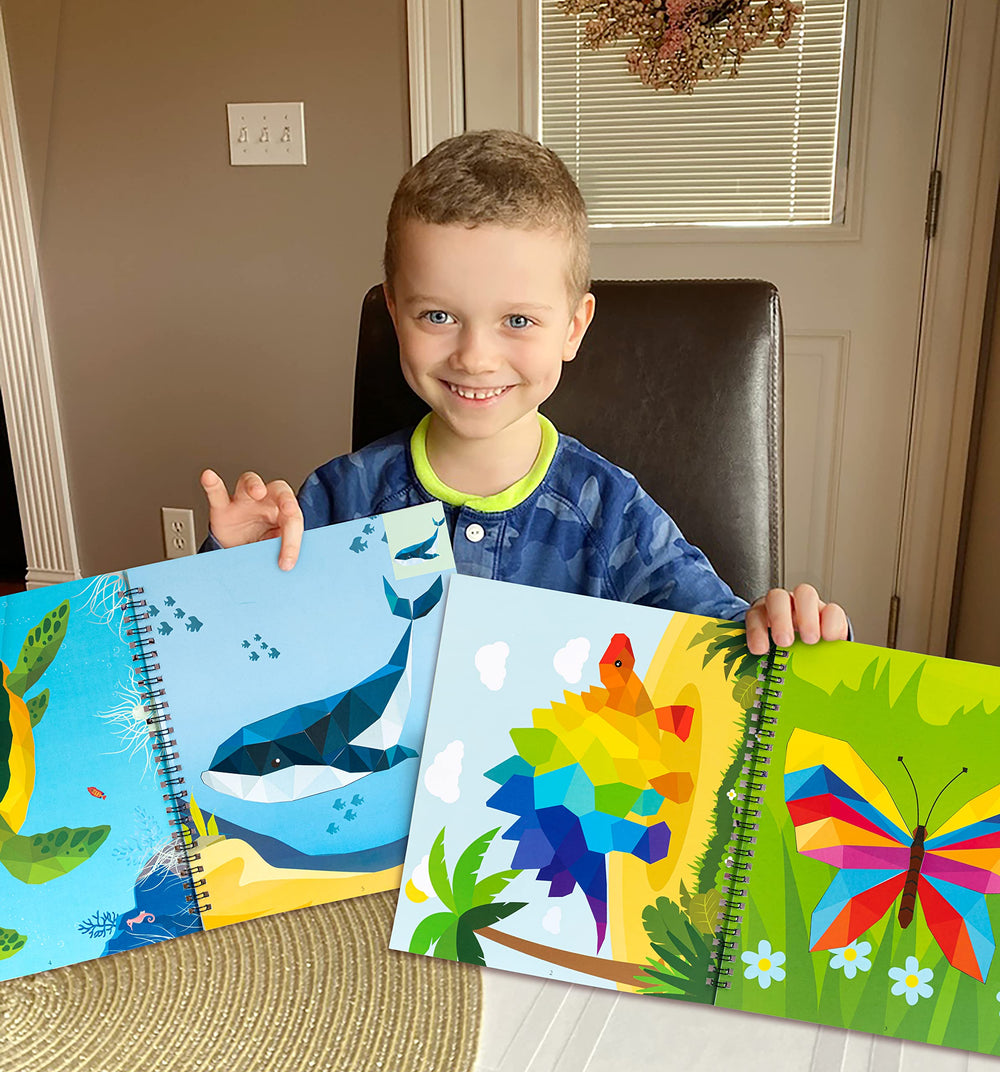 90shine stickers feature easy peel-and-place for mess-free activity.