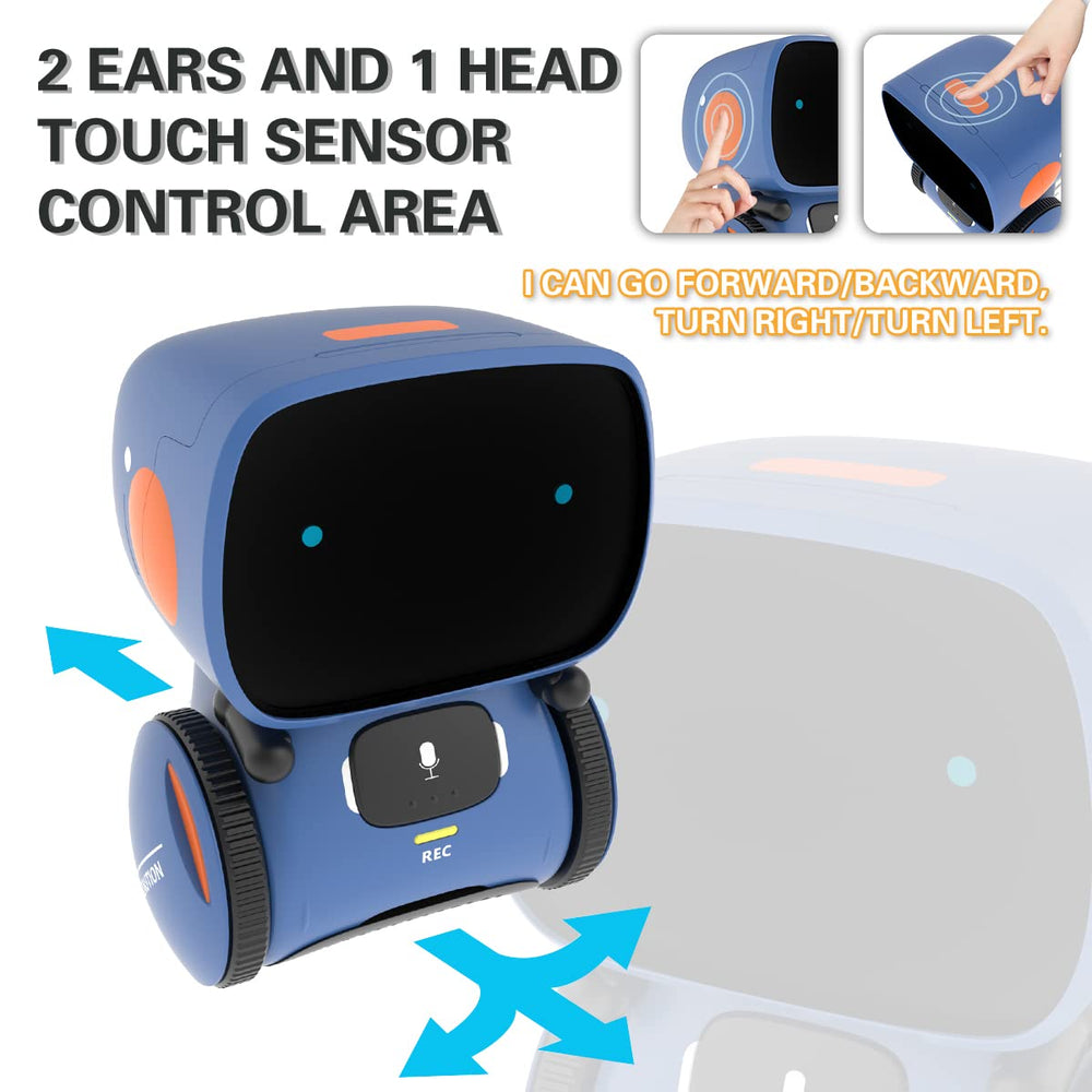 98K Robot Toy touch sensors enabling easy kid friendly control