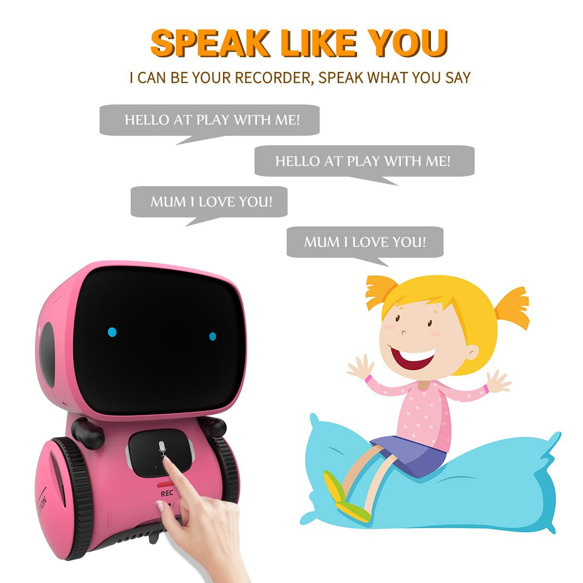 98K robot toy touch sensors enable intuitive, age-appropriate control for kids