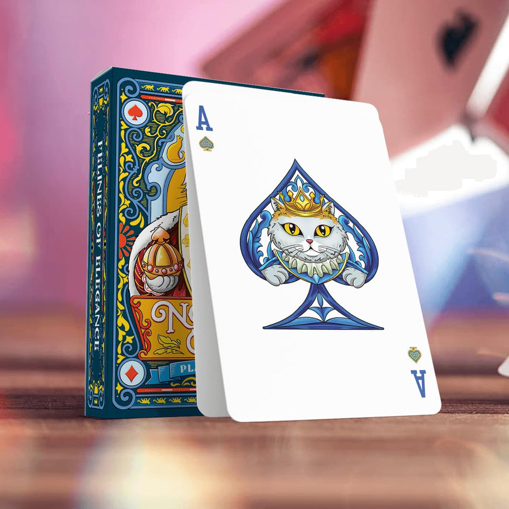 99FOX Noblific Cats playing cards cat artwork enhances themed parties and casual play.