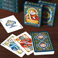 99FOX Noblific Cats playing cards linen finish for a premium feel and smooth shuffles.