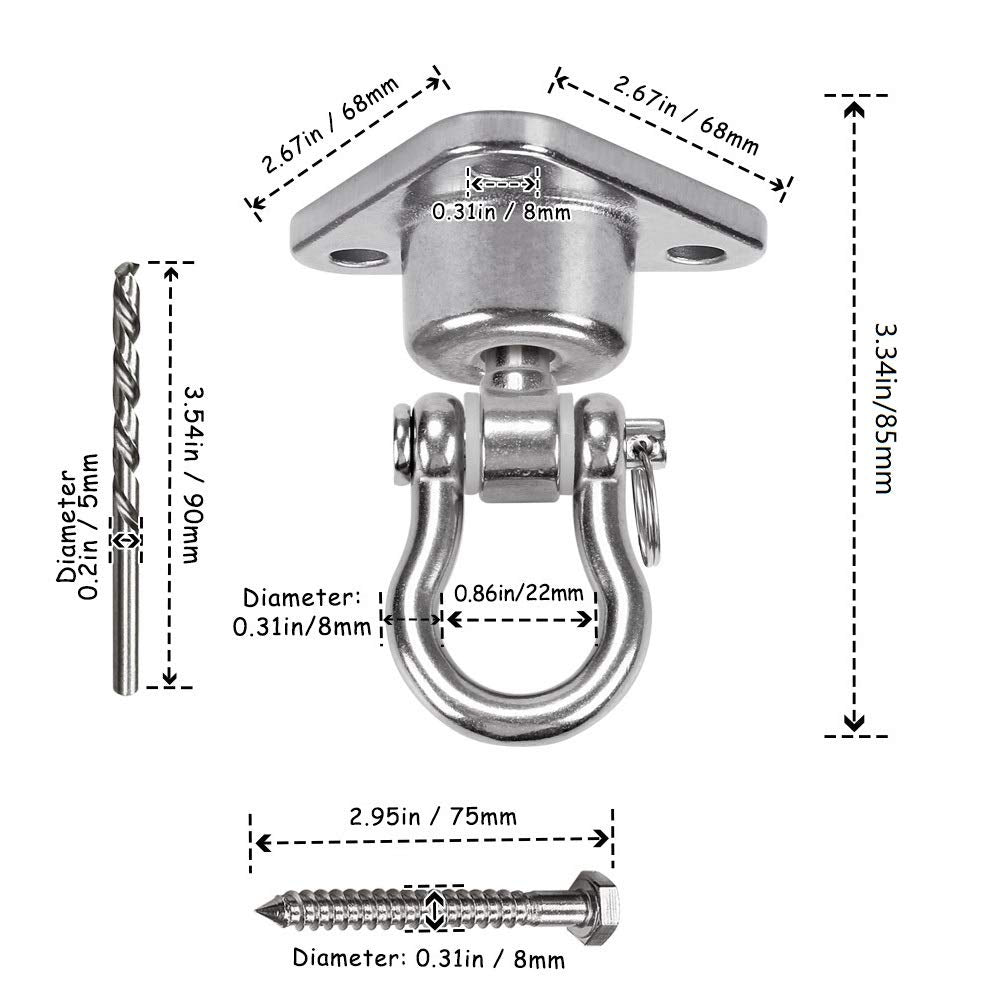 Heavy-duty 9M hanger ready for gym rigs and accessories.