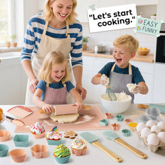 JIGQGY Ultimate Baking Kit baking mat provides a non-stick surface for easy dough work