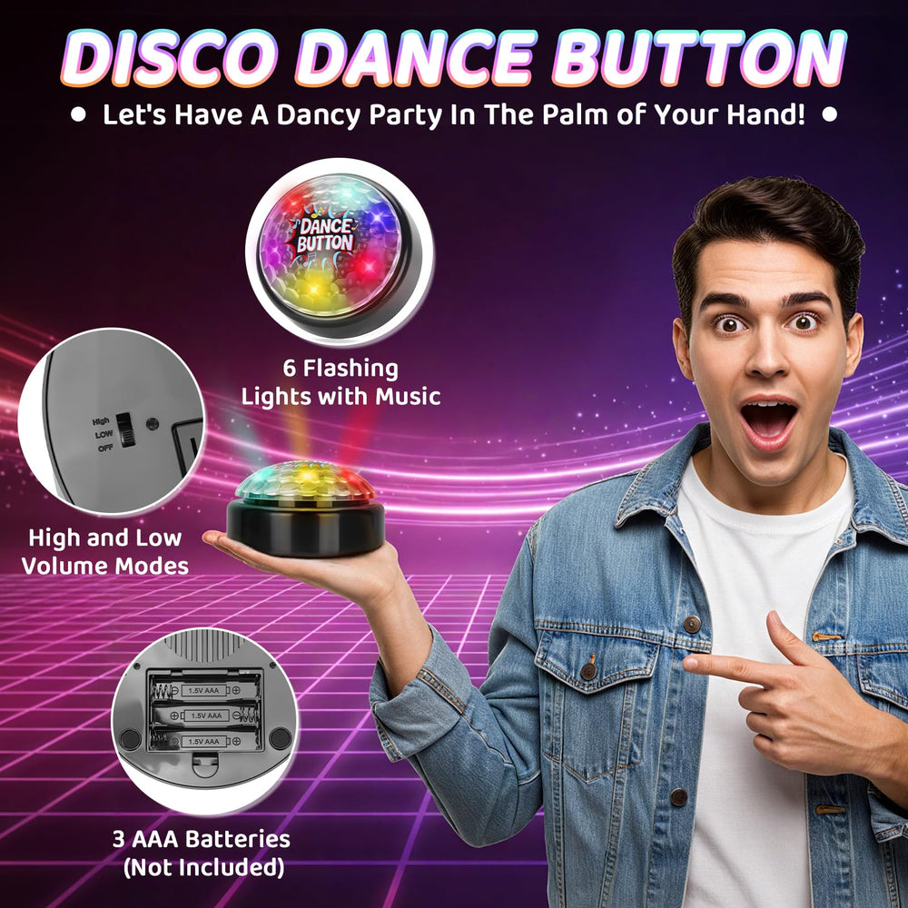 A AIFAMY Disco Dance Button light show brightens a desk moment.