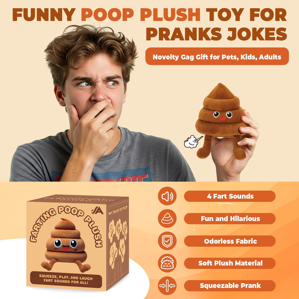 AIFAMY poop plush toy ready to prank with no setup.