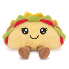 A AIFAMY Taco stuffed toy with sound front view, ideal desk companion for a quick mood boost