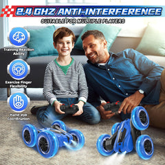 A ALPHA 2.4GHz RC car avoids interference for group play