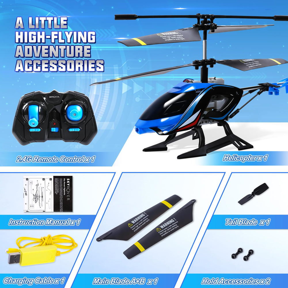 A ALPHA RC Helicopter box highlights Vigilante style and LED features