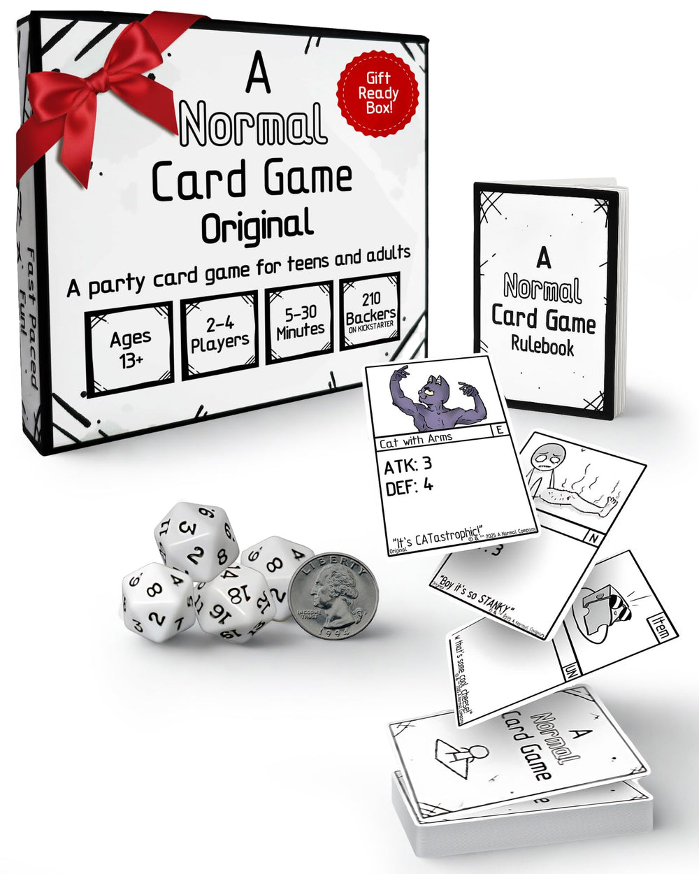 A Normal Card Game demonstrates its compact portable design for travel and quick rounds.
