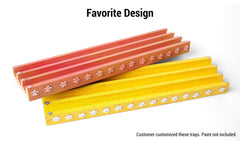 A Whole Lot Of Happy table-friendly domino tray for lively gatherings