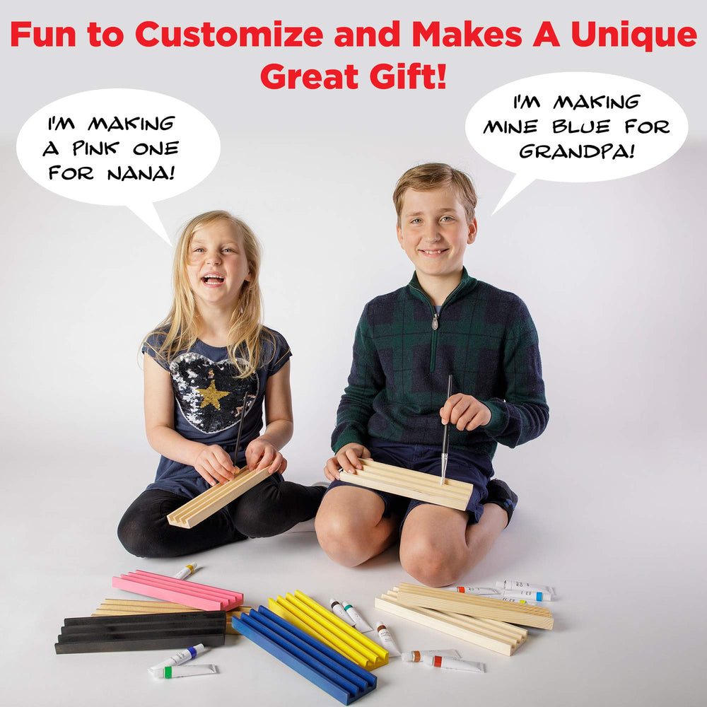 A Whole Lot Of Happy Mexican Train-friendly domino tray supports easy setup