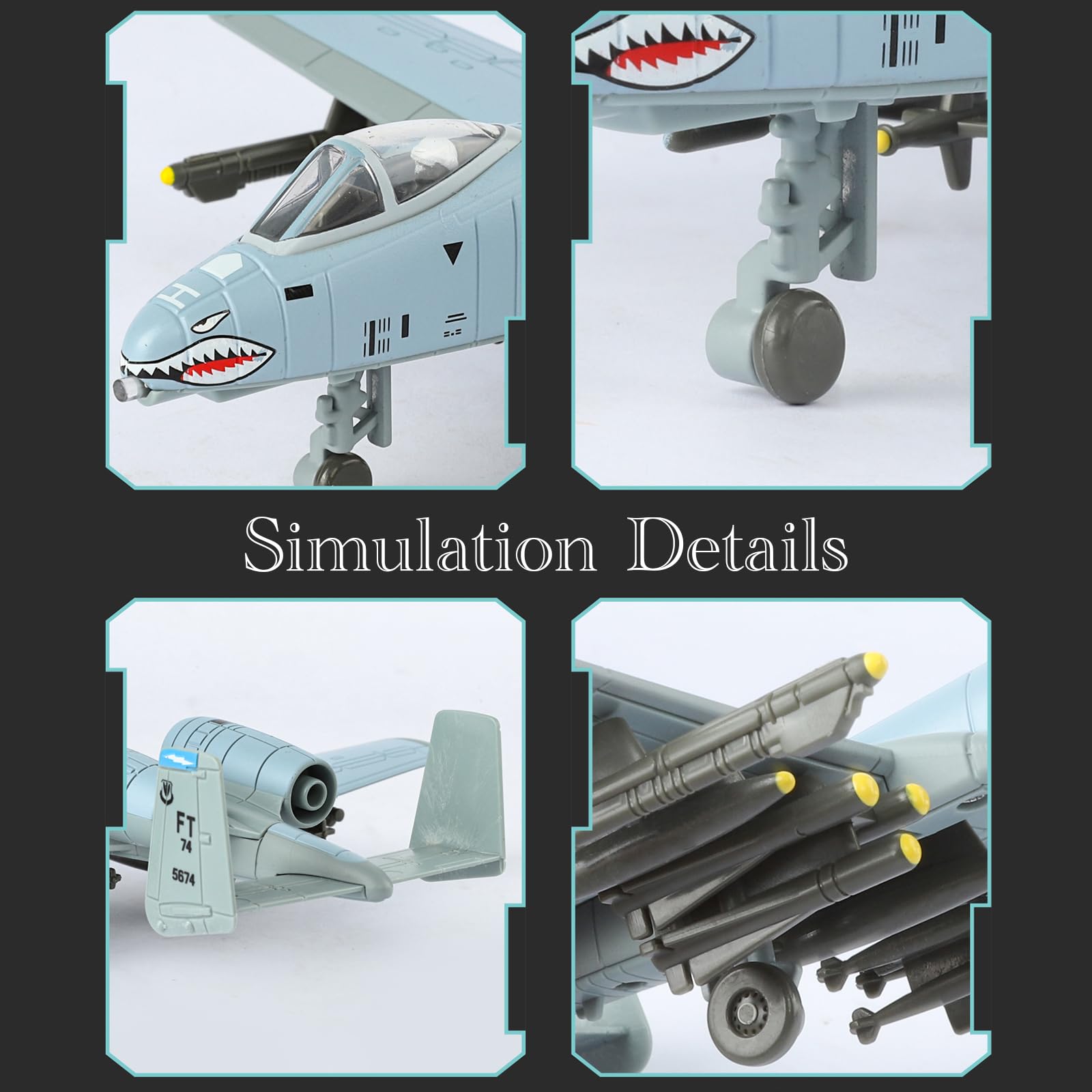 A10 Warthog durable diecast body resistant to rough play