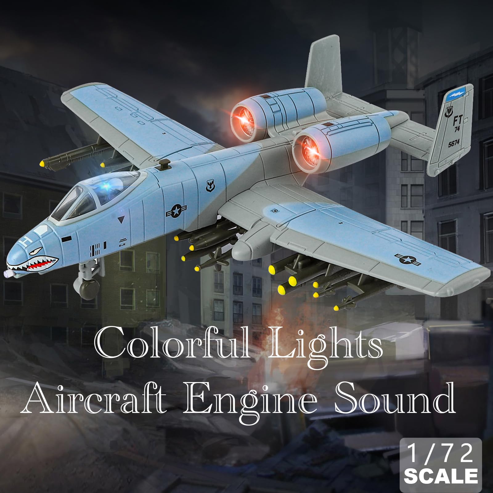 A10 Warthog light and sound effects enhance playtime realism