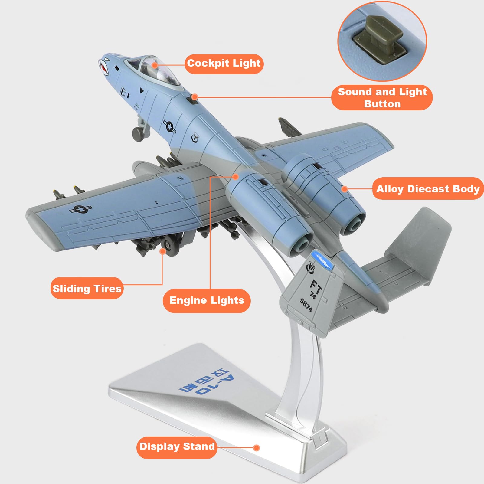 A10 Warthog removable ladder accessory for imaginative scenarios