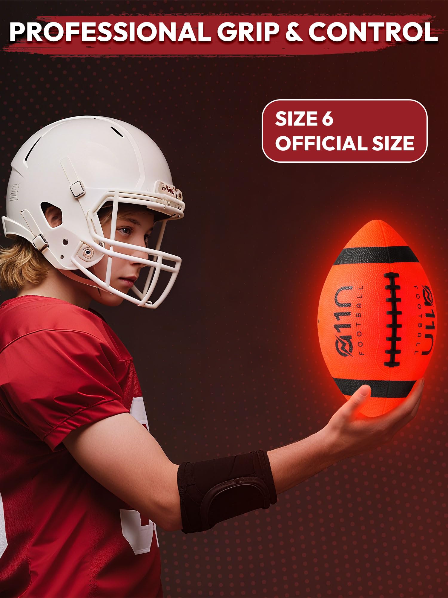 A11N SPORTS official size 6 football with firm grip for better control