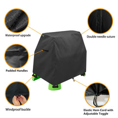 Aacabo water table cover side view keeps outdoor play tidy