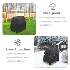 Aacabo water table cover wind-fastened with snap fasteners for stability
