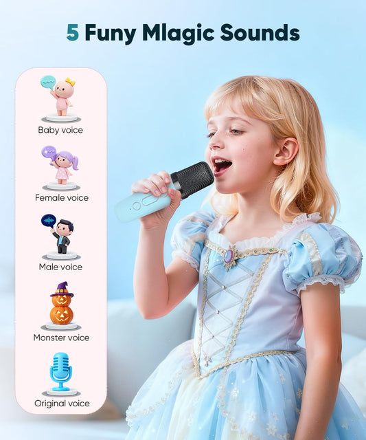 Aadmd mini karaoke machine with LED color lights to boost party vibes