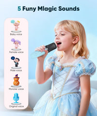 Aadmd mini karaoke machine with LED color lights to boost party vibes