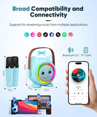 Aadmd mini karaoke machine showing skin-friendly matte finish for comfortable play