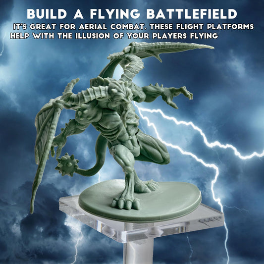 AAiphuwew combat riser 3in stand enables dramatic multi-level poses on the tabletop.