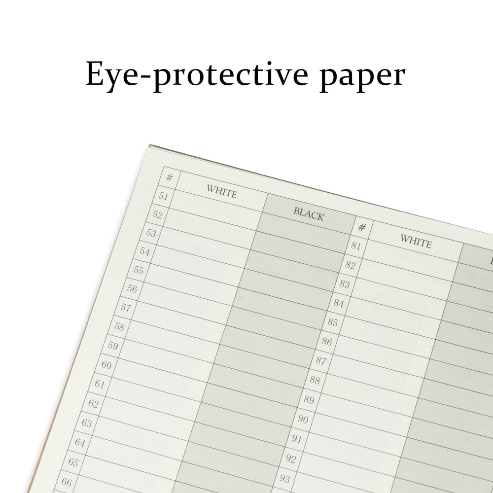 A&A chess scorebook records up to 50 games for organized notes