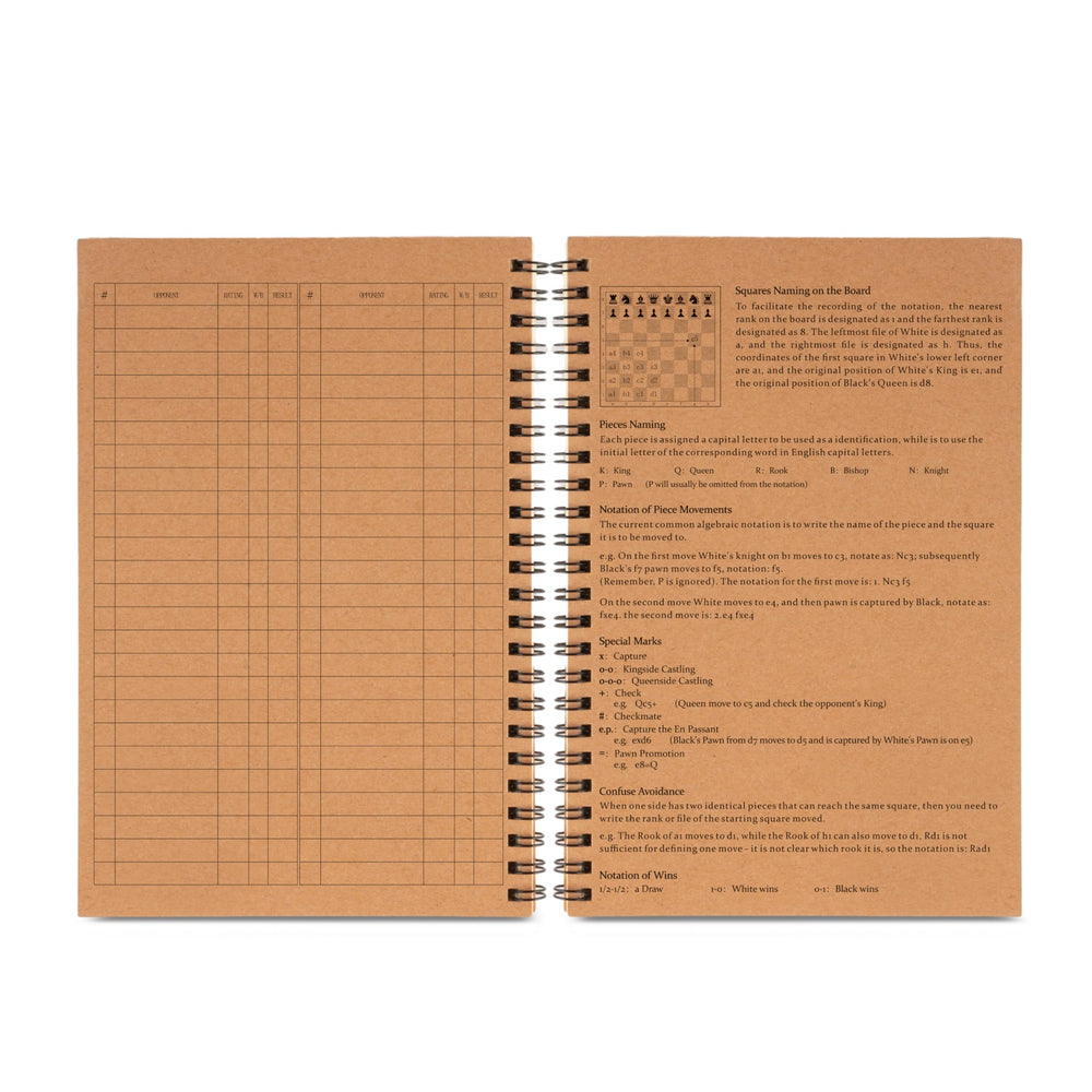 A&A chess scorebook durable binding for lasting use