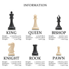 A&A 3.75-inch king-height Staunton pieces are easy to spot