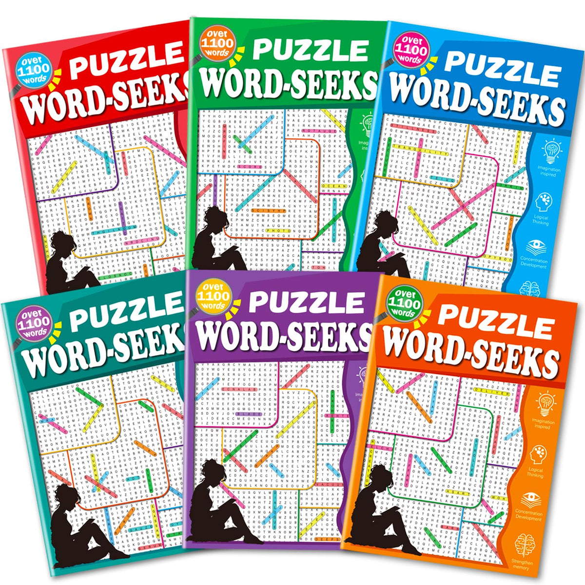 Aannanl 6600+ word search puzzles pack cover with large-print reading for seniors.