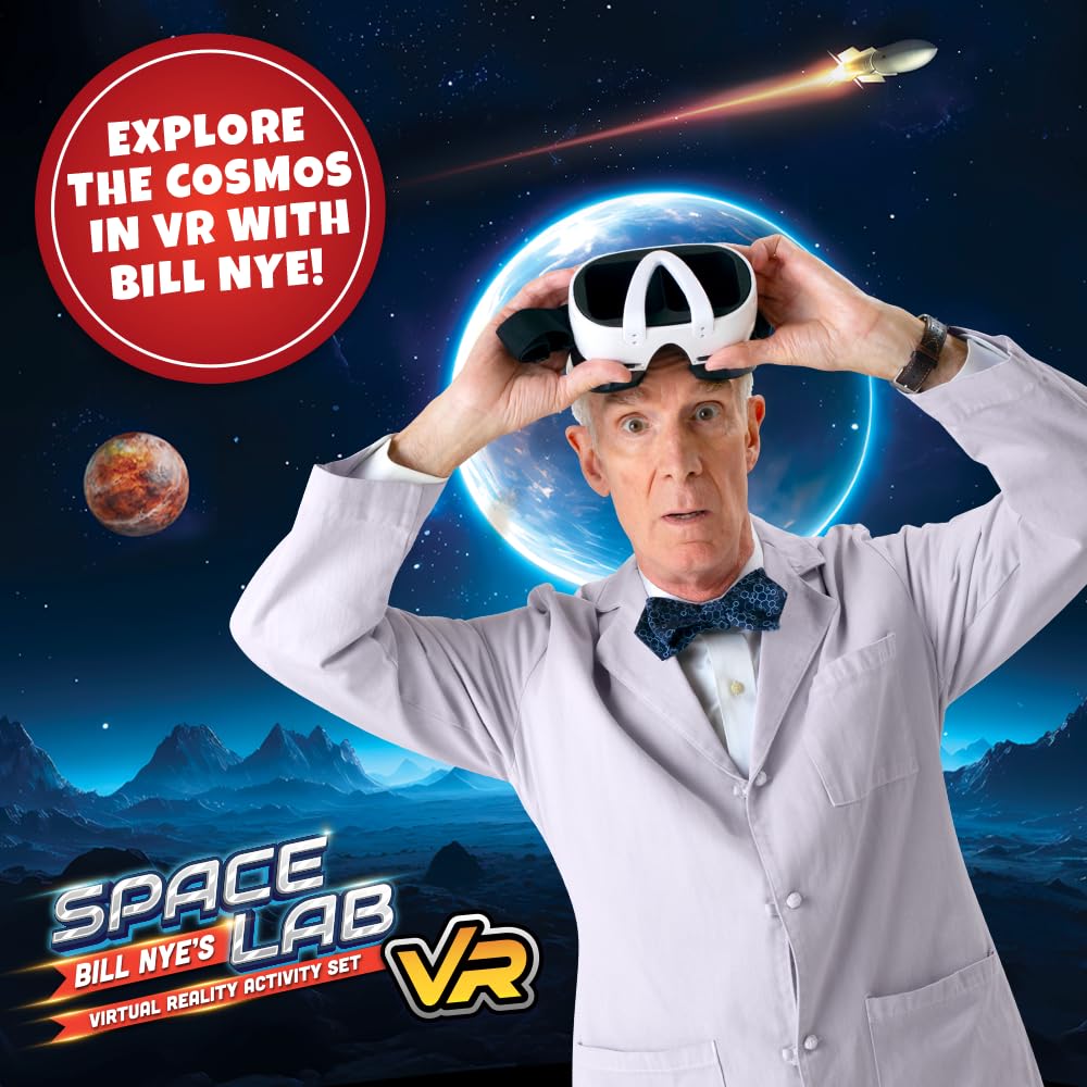 Abacus Brands Bill Nye Space Lab action shot highlighting interactive experiments