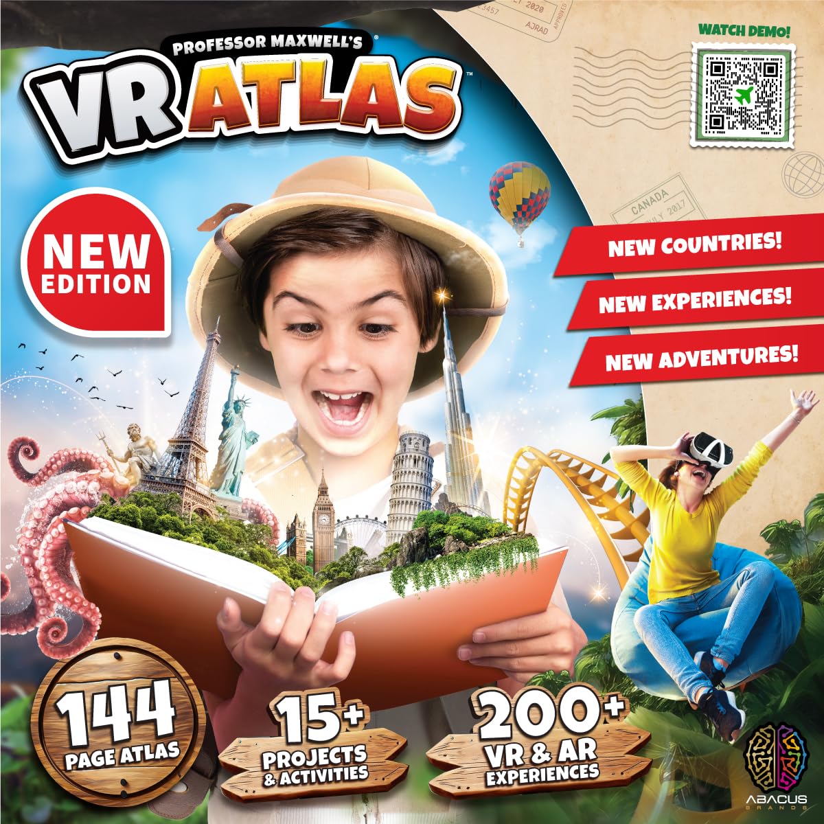 VR goggles included for a hands-free immersive learning experience with the atlas