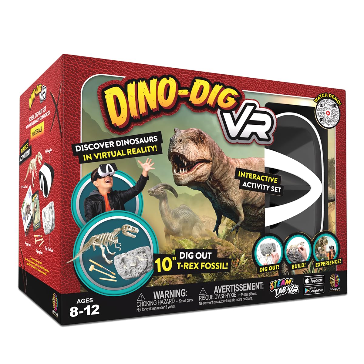 Abacus Brands STEAM Dino Dig VR goggles enable immersive dinosaur learning experiences.