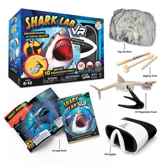 Abacus Brands STEAM Shark Lab VR book pages with species visuals for learning