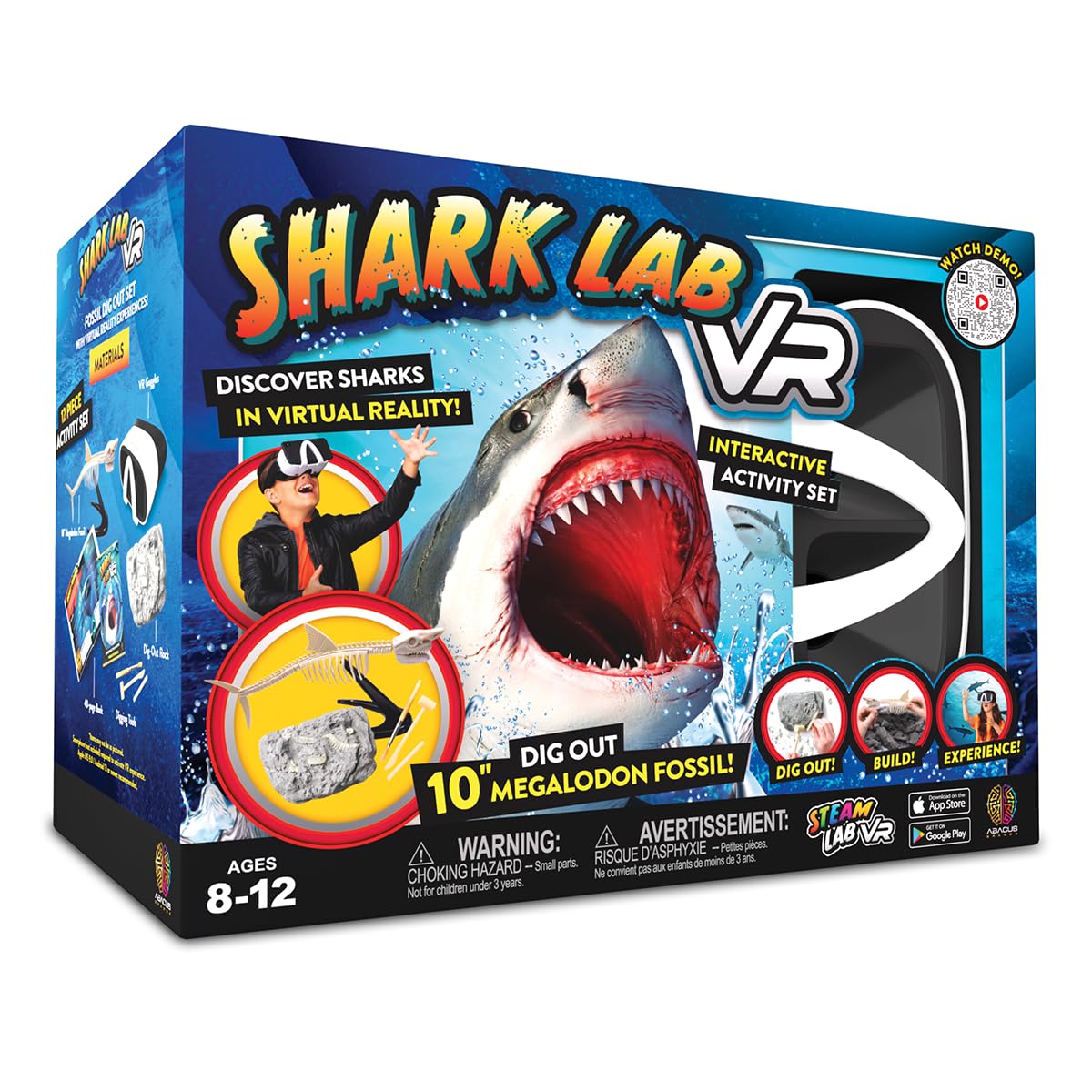Abacus Brands STEAM Shark Lab VR cover—illustrated shark science starter