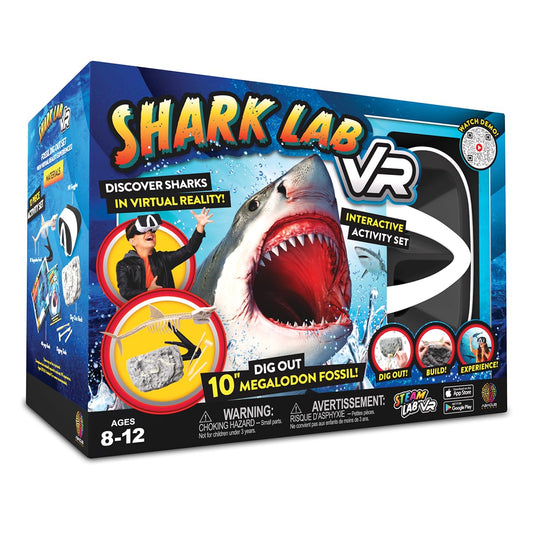 Abacus Brands STEAM Shark Lab VR cover—illustrated shark science starter
