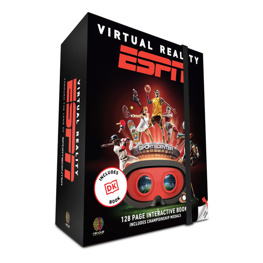 Abacus Brands VR ESPN Gift Box front view with immersive goggles.