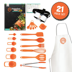 VR MasterChef Junior recipe visuals guiding step-by-step cooking.
