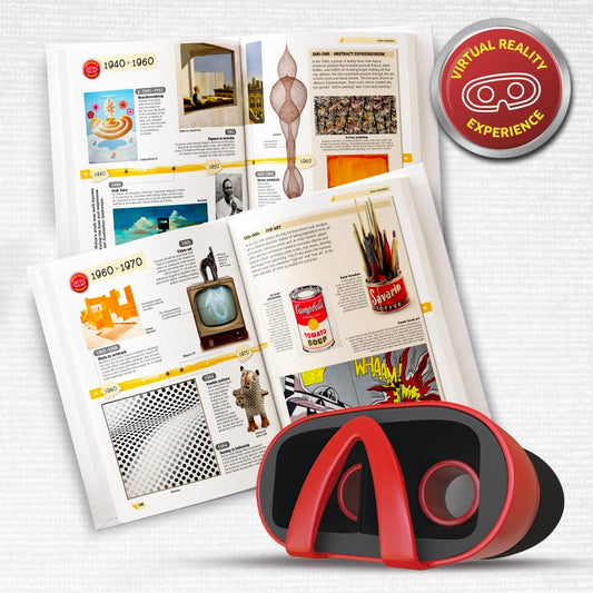 Abacus Brands World Art timeline page highlights diverse cultures across centuries