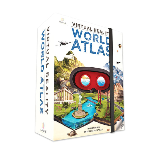 Abacus Brands World Atlas cover inviting exploration of global geography