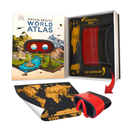 Abacus Brands world map scratch-off feature tracks journeys and curiosity