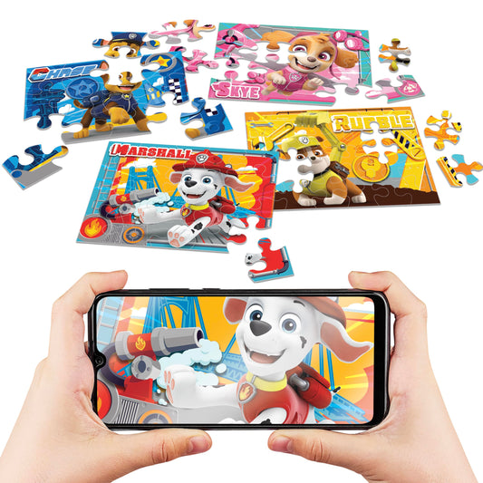 Abacus Holotoyz AR scan activates Paw Patrol characters for imaginative play